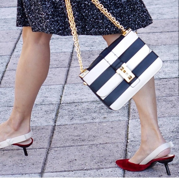 Red J'adior-Style Red Velvet Slingback Pumps Heels - Picture 3 of 5